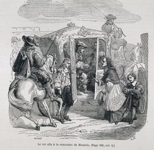 Der König ging Mazarin entgegen von Unknown artist