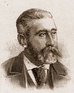 Mitglieder der Académie Française im Jahr 1895: Porträt von José-Maria de Heredia von Unknown artist