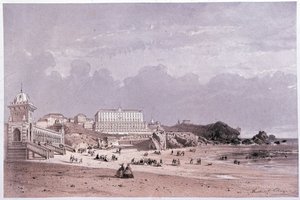 Die neuen Bäder der Küste der Narren und das Casino in Biarritz, 19. Jahrhundert von Unknown artist