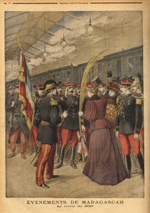 Die Rückkehr des 200. Regiments von Oberst Brice Bizot (1848-1929) nach Port Vendres