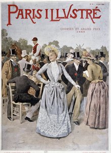 Die Zuschauer bei den Rennen - in Paris Illustré von Unknown artist