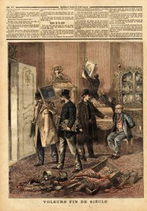 Diebe am Ende des Jahrhunderts, eine organisierte Bande, die sich als Untersuchungsrichter ausgibt, der Sicherheitschef und seine Agenten, brachen mit einem falschen Durchsuchungsbefehl beim Marquis de Panisse, rue Marceau, ein und nahmen Möbel, Gemälde un