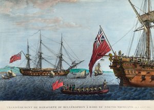Überführung von Napoleon I. von der Bellerophon nach Northumberland am 8. August