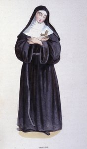 Ursuline. Stich aus einem Album über religiöse Orden, Paris