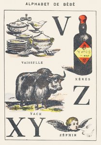 V X Y Z: Geschirr, Xeres, Yak, Zephir von Unknown artist