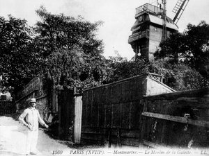 Ansicht von Paris: Le Moulin de la Galette, Quartier Montmartre von Unknown artist
