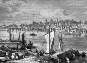 Ansicht der Stadt Warschau in Polen im Jahr 1812. von Unknown artist
