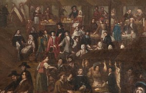 Ansicht des Grand Marché Verziere in Mailand