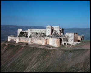 Ansicht des Krak der Ritter, Kreuzritterburg, ca. 1100