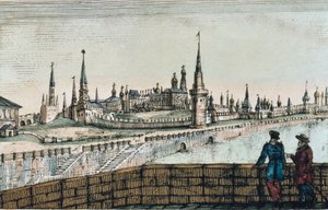 Ansicht des Kremls in Moskau, aus "Reisen" von Edouard de Montule von Unknown artist