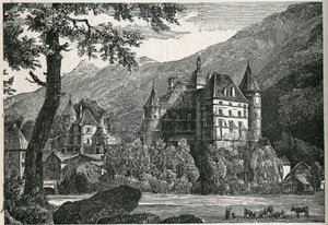 Ansicht des Schlosses von Vizille in Isère.