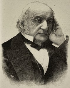William Ewart Gladstone (1809-1898), britischer Politiker, Gravur aus einem Foto von H S Mendelssohn aus L