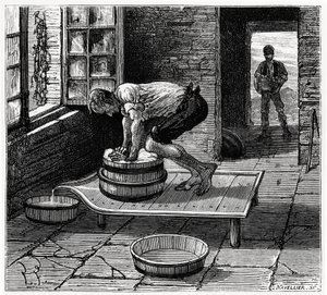 Arbeit des Tomme von einem Käsemacher aus der Auvergne - in „Les merveilles de l