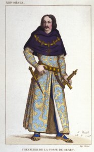 Kostüm des Chevalier de la Cosse de Genet nach dem Jahr 1365 (1830) von Unknown artist