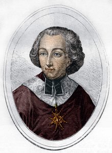 Porträt von Étienne de Loménie de Brienne (1727-1794), französischer Prälat und Politiker. Gravur von 1866 von Unknown artist