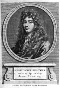 Porträt von Christiaan Huygens. Niederländischer Physiker und Mathematiker (1629 - 1695). Gravur aus dem 19. Jahrhundert