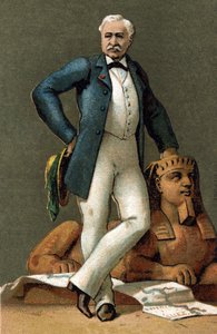 Porträt von Ferdinand de Lesseps (1805-1894), französischer Diplomat und Verwalter, im Jahr 1885. von Unknown artist