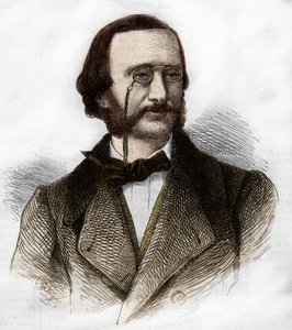 Porträt von Jacques Offenbach (1819-1880), deutscher Komponist, naturalisierter Franzose. von Unknown artist