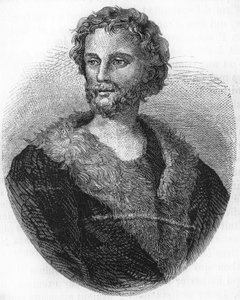 Porträt von Mathurin Régnier. Französischer Dichter (1573-1613) Gravur von 1866 von Unknown artist