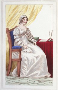 Porträt von Sophie Cottin (1770-1807), französische Schriftstellerin. Gravur von 1830.