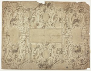 Entwurf für eine Deckendekoration von Unknown Italian