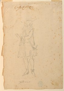 Zeichnung, Kostümentwurf: Ein Mann der Welt für ein Ballett, ca. 1720 von Unknown artistUnknown artist