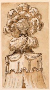 Zeichnung, Kuppelverzierung, ca. 1790 von Unknown artistUnknown artist