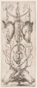 Druck, Ornamenti o Grottesche (Groteskes Ornament), ca. 1653 von Unknown artistUnknown artist