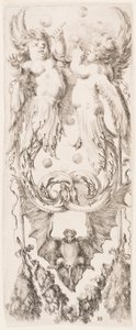 Druck, Ornamenti o Grottesche (Groteskes Ornament), ca. 1653 von Unknown artistUnknown artist