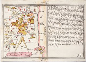 Karte des County Limerick, Irland, 16. Jahrhundert, ca. 1588 von Unknown artist