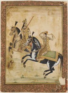 Ein Prinz und eine Prinzessin zu Pferd von Unknown artist