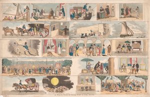 Eine Reise nach Paris von Johnny Bull und Jack Dandy von Unknown artist