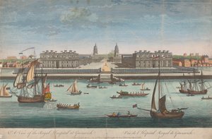 Ansicht des Royal Hospital in Greenwich von Unknown artist