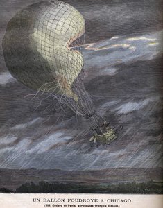 Ein Ballonunfall in Chicago (Louis Godard Jr. und Panis verwundet am Samstag, 25. Juli)