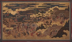 Ein Fest am Sumiyoshi-Schrein