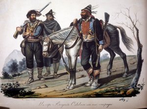 Eine Bande von Räubern aus Kalabrien (Italien)