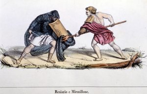 Ein Gladiatorenkampf