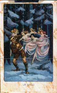 Eine Szene aus „Le Villi“, die Oper (1884) in zwei Akten für Gesang und Klavier von Giacomo Puccini (1858 - 1924).