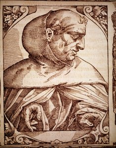 Albertus Magnus in „Elogia Virorum Illustrium“ von Unknown artist