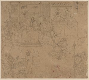 Album mit daoistischen und buddhistischen Themen: Könige der Hölle: Blatt 27