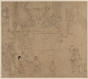 Album der daoistischen und buddhistischen Themen: Könige der Hölle: Blatt 35 von Unknown artist