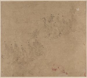 Album mit daoistischen und buddhistischen Themen: Prozession daoistischer Gottheiten: Blatt 25 von Unknown artist