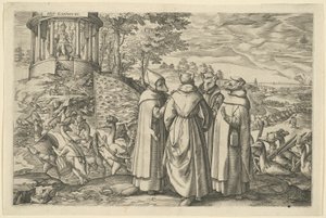 Allegorie auf die Niederlage des Herzogs von Alva bei Brielle von Unknown artist