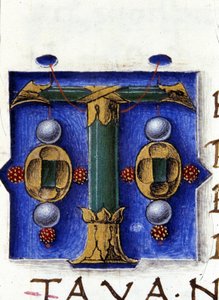 Alphabet: miniaturisierter Buchstabe T von Unknown artist