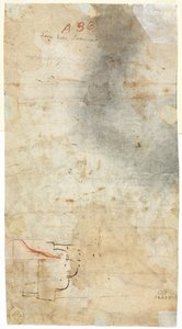 Architektonische Skizze (verso) von Unknown artist