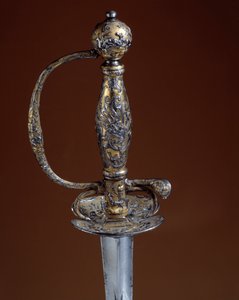 Rüstungen und Silberwaren: Silberne Goldwache des 18. Jahrhunderts von Unknown artist