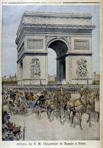 Ankunft des russischen Kaisers Nikolaus II. in Paris - in „Le Petite Journal“ vom 11.10.1896 von Unknown artist