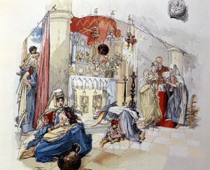 Bethlehem (Westjordanland): Die Milchhöhle. 1890