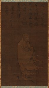 Bodhidharma überquert den Yangzi auf einem Schilfrohr von Unknown artist