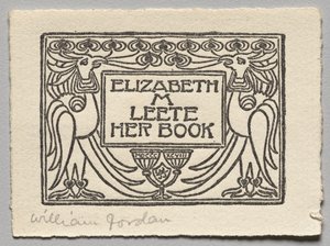 Exlibris: Elizabeth M. Leete von Unknown artist